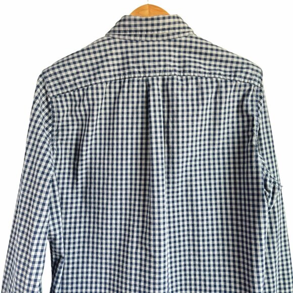 Abercrombie & Fitch Men's Blue Gingham Long Sleeve Muscle Fit Shirt Size XXL - Picture 11 of 15